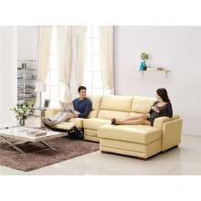 Кожаный диван из натуральной кожи из шезлонга с электроприводом (875)